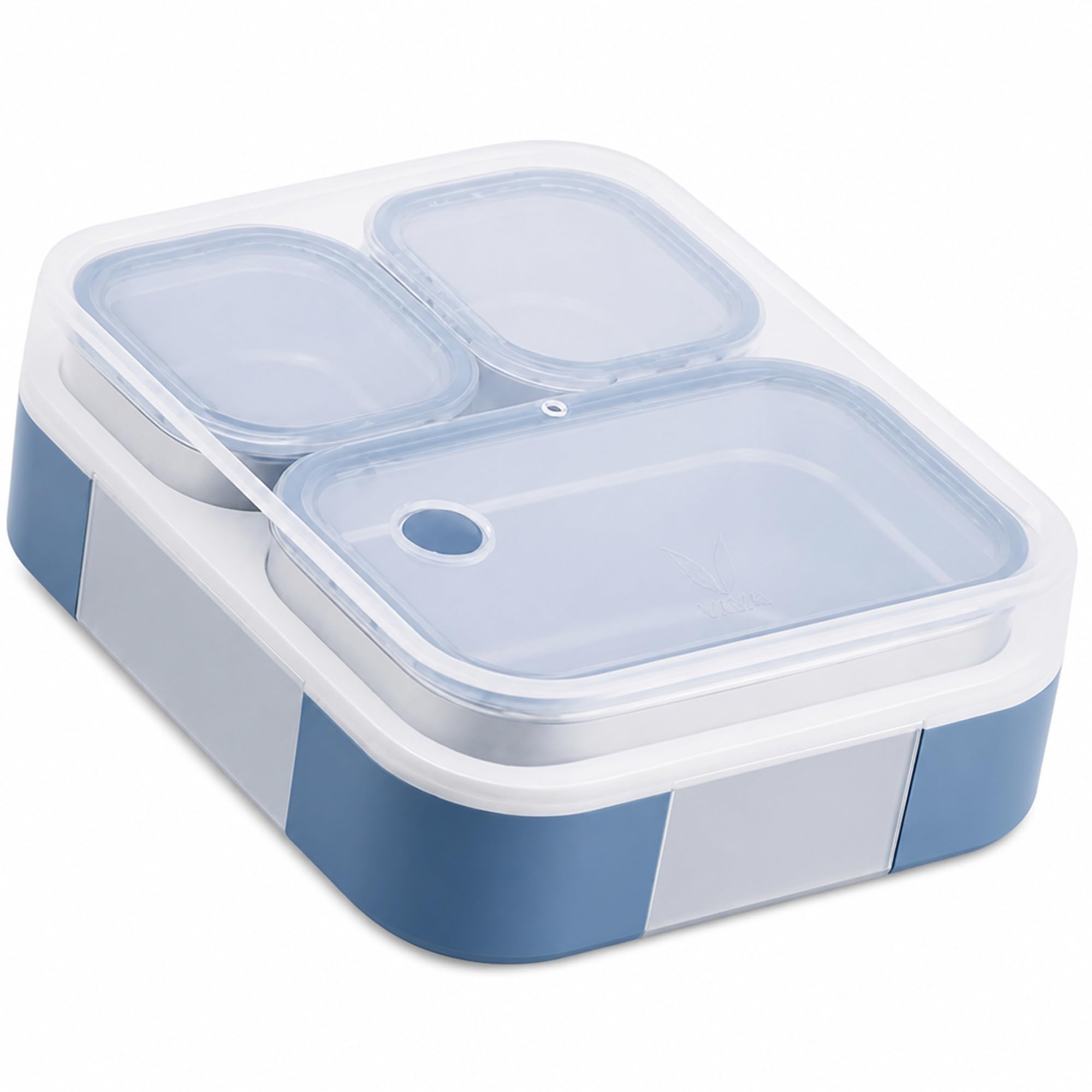 Vaya Tydbyt Stainless Steel Lunch Box, 650ml (3 Containers)