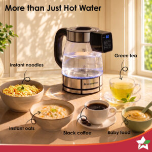 Crystal Tap & Flow Glass Kettle & Hot Water Dispenser image 7