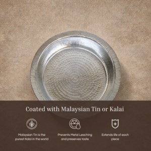 Tamira Pure Brass Patila / Tope With Lid, 5 Litre image 4