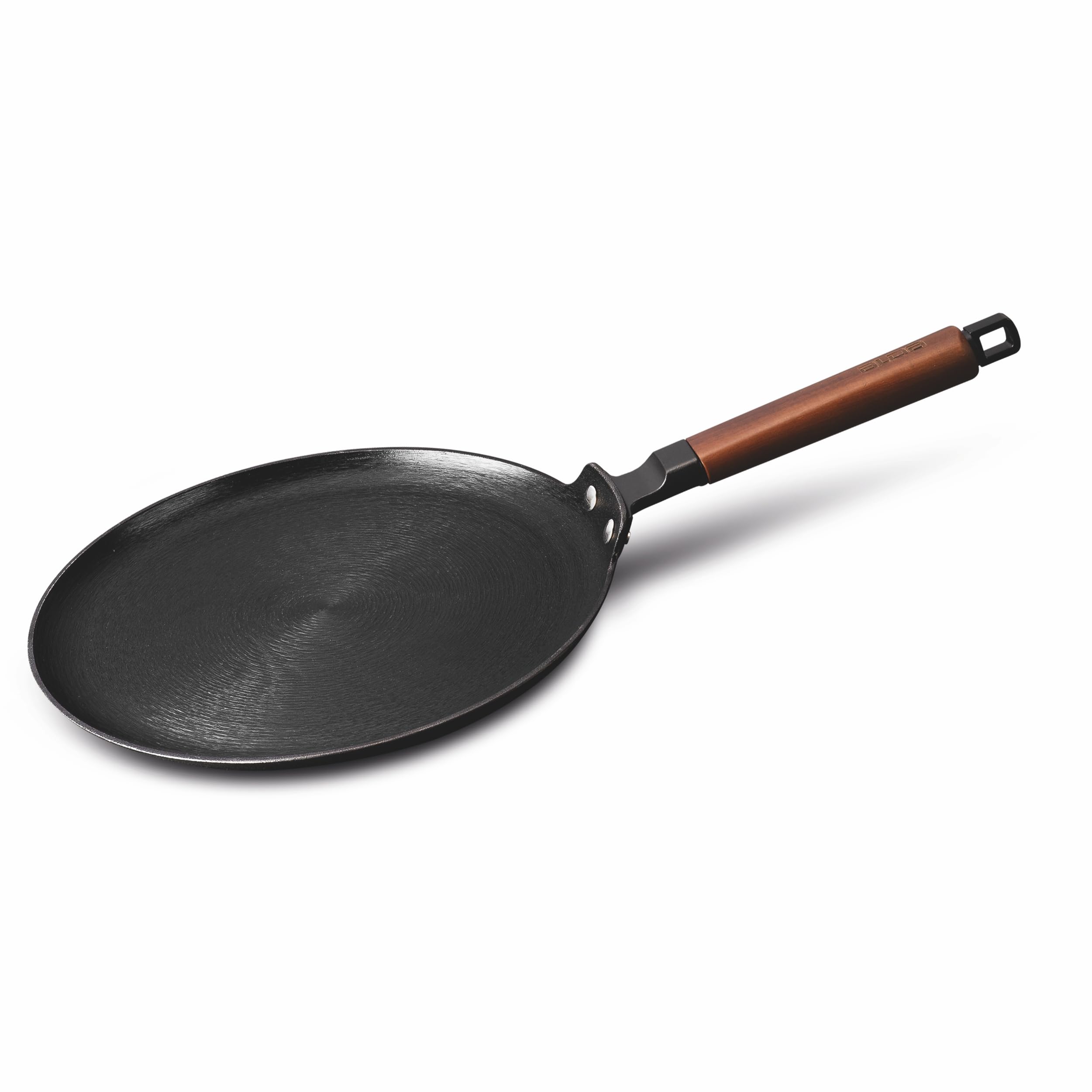 Alda Ironiq Crepe Pan 30cm | Non-Stick Flat Tawa with Cool Touch Handle | Pancake, Dosa & Crepe Pan | Heavy Duty Cookware | Induction & Gas Stove Compatible for Everyday Cooking