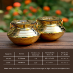 Tamira Pure Brass Degchi Patili with Lid, 3.4 Litre — view 5