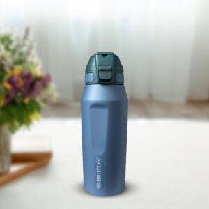 Briiton Atlas Vacuum Insulated Steel Water Bottle, 750ml - Light Blue