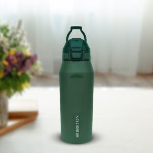 Briiton Atlas Vacuum Insulated Steel Water Bottle, 750ml - Dark Green