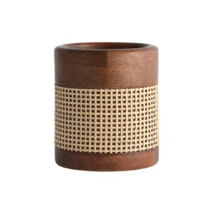 Brick Brown Tresso Cutlery Holder, Mango Wood image 10