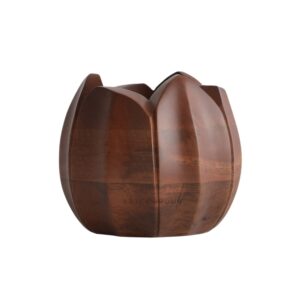 Brick Brown Lotus Cutlery Holder, Mango Wood image 10