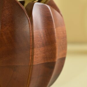 Brick Brown Lotus Cutlery Holder, Mango Wood image 6