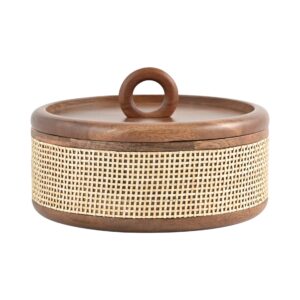 Brick Brown Tresso Roti Box, Mango Wood image 11