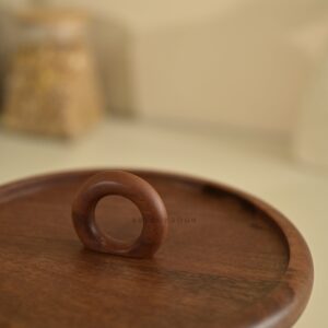 Brick Brown Tresso Roti Box, Mango Wood image 4
