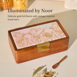 Brick Brown Noor Masala Box, Mango Wood image 3