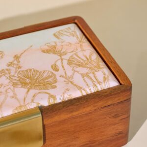 Brick Brown Noor Masala Box, Mango Wood image 5