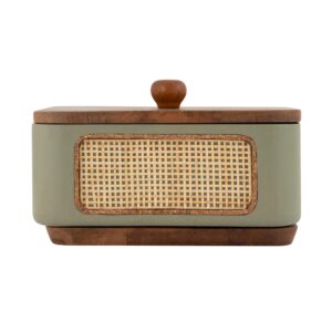 Brick Brown Jali Masala Box, Mango Wood image 10