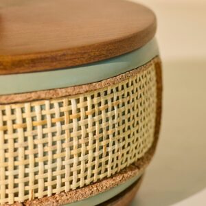 Brick Brown Jali Roti Box, Mango Wood image 5
