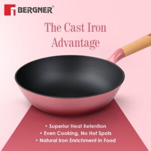 Excalibur Light Cast Iron 24cm (2L) Wok - Induction Bottom image 5