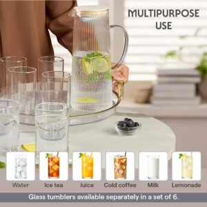 Breeze Glass Jug with Strainer in Lid image 5