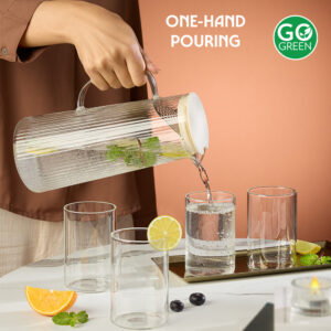 Breeze Glass Jug with Strainer in Lid image 7