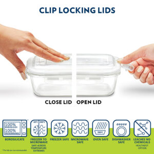 Borosil Pro Plus Glass Lunch Box W Glass Bottle Set image 7