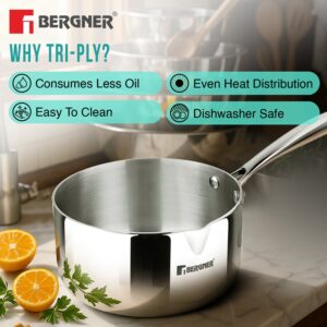 Argent Tri-Ply 14cm Saucepan 1 L- Induction Bottom image 5
