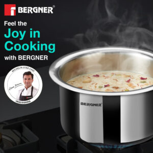 Argent TriPly Stainless Steel 18cm (2.4 L) Tope - Induction Bottom image 2