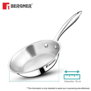 Argent Junior Chef TriPly Stainless Steel 18cm (800ml) Frypan image 7