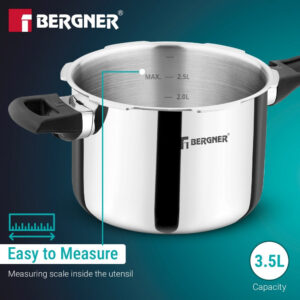 Argent Classic Triply Outer Lid Pressure Cooker 3.5L - Induction Bottom image 8