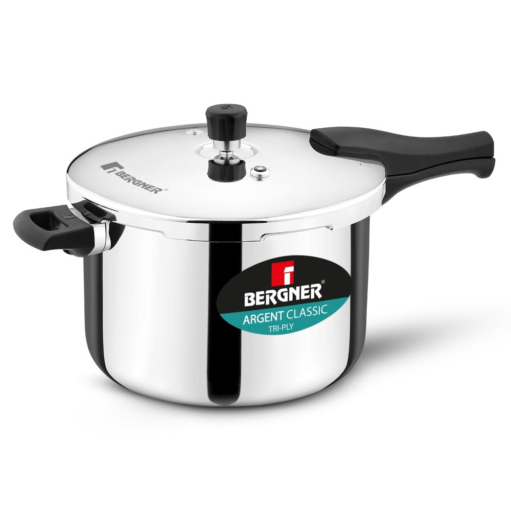 Argent Classic Triply Outer Lid Pressure Cooker 8.0L - Induction Bottom