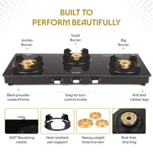Flame Star Glasstop Gas Stove image 6