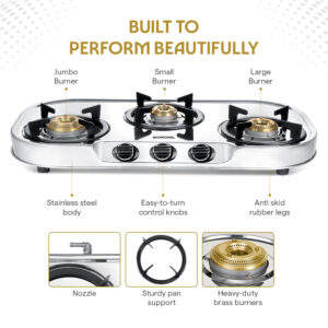 Ignite Pro Stainless Steel Gas Stove image 5