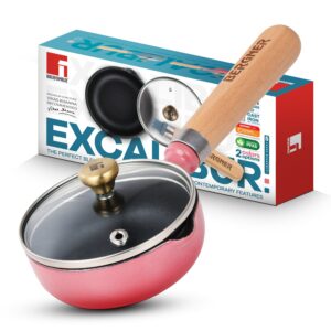 Excalibur Light Cast Iron 12cm / 200ml Tadkapan with Lid - Induction Bottom
