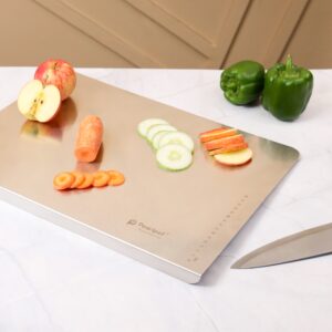 PEARLPET Stainless Steel Countertop Chopping Board - Large