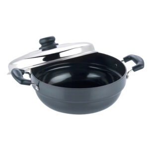 Vinod Hard Anodised Multi Kadai - 26 cm (Induction Friendly) image 2