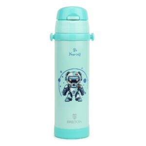 Briiton Ginger Kids Vacuum Insulated Water Bottle, 500ml - Blue
