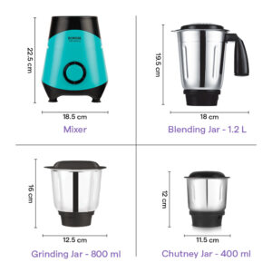 Borosil Neo 3 Mixer Grinder image 3