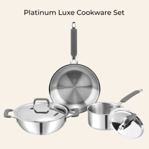 Vinod Platinum Triply Luxe 5 pc Set (with Lids) image 5