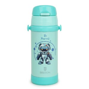 Briiton Bubble Kids Vacuum Insulated Water Bottle, 350ml - Blue