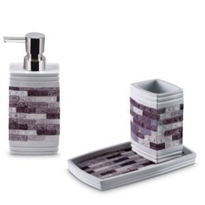 Freelance Soho 3 Pc Bathroom Set - 8098BK