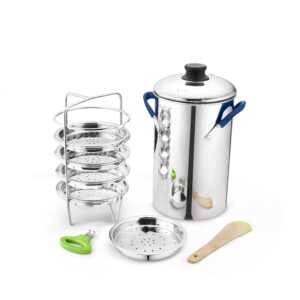 JVL Thatte Idly Maker with Triply Base - 5 Steamer Plates