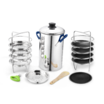 5 Thatte Idly Plates, 5 Steamer Plates