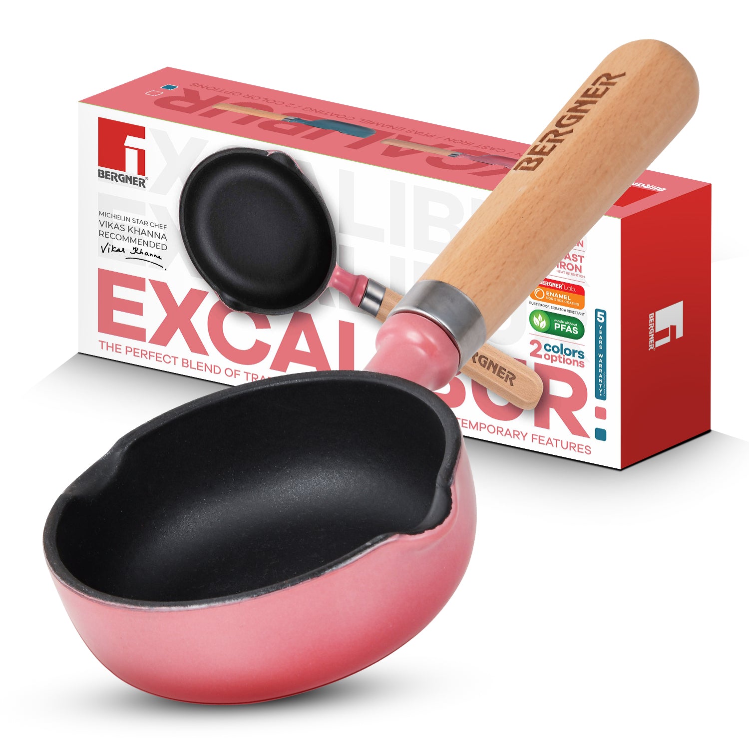 Excalibur Light Cast Iron 12cm / 200ml Tadkapan - Induction Bottom