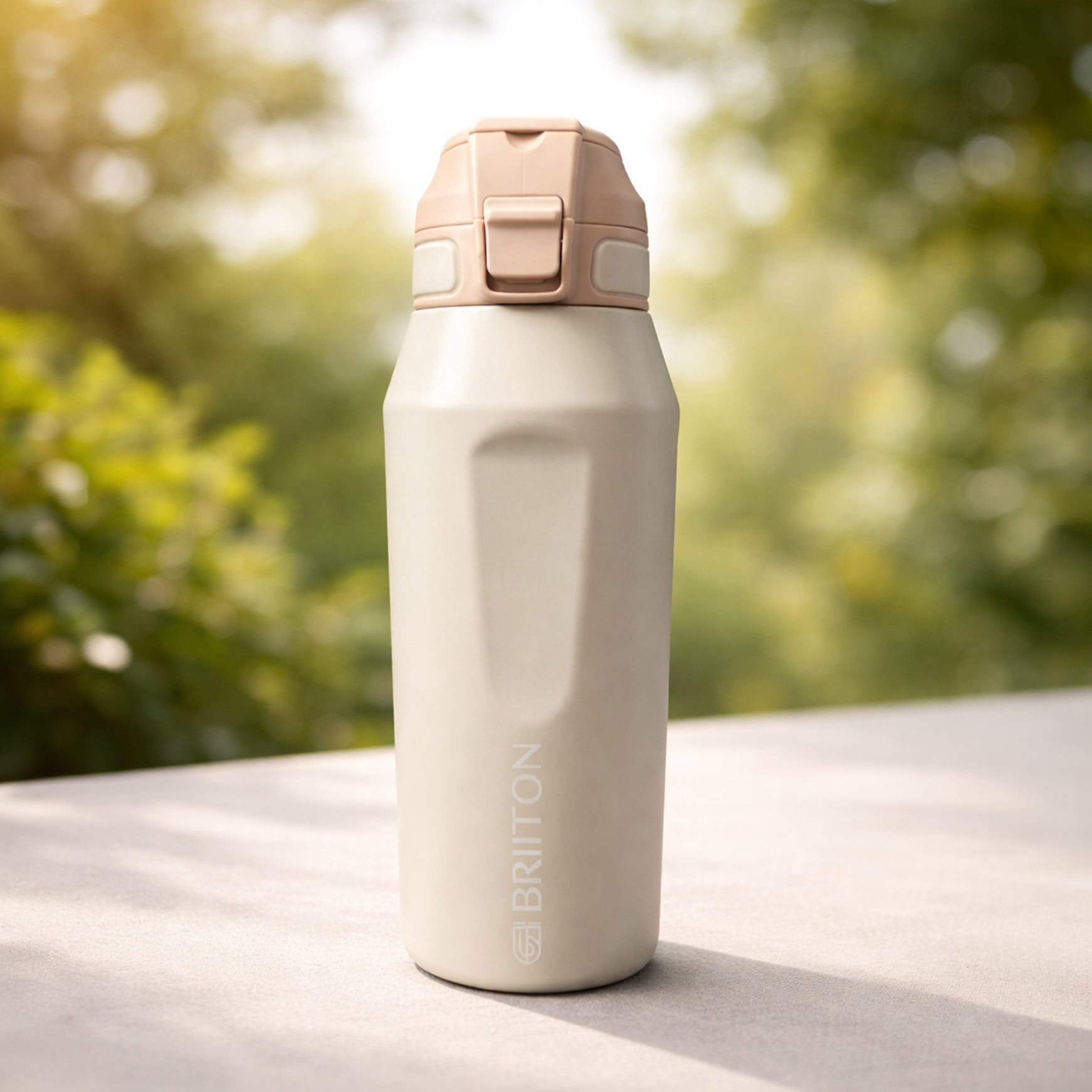 Briiton Titan Vacuum Insulated Steel Water Bottle, 1L