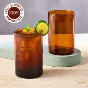 Borosil Vision Amber Glass Set image 5