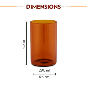 Borosil Vision Amber Glass Set image 3