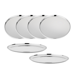 Vinod Steel Bangla Bogi Thali, Set of 6, 29cm image 4