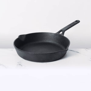 Meyer Pre-Seasoned Cast Iron Frypan / Skillet, Single Handle | 20–26 cm | Naturally Non-Stick, Induction & Gas – 24 cm