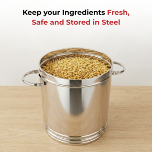 Vinod Steel Ration Dabba with Lid, 12 Litre image 4