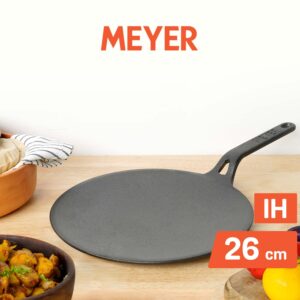 Meyer Pre-Seasoned Cast Iron Roti / Chapati Tawa, 26 cm | Naturally Non-Stick, Induction & Gas Compatible image 4