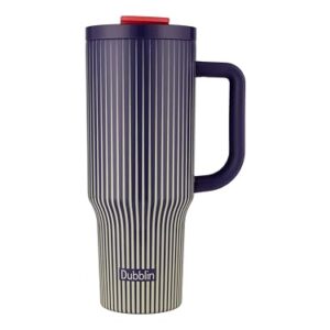 Dubblin Rock 1200ml Insulated Sports Bottle | Double-Wall Vacuum Steel, Hot & Cold, Leak-Proof | Gym & Outdoors - Violet