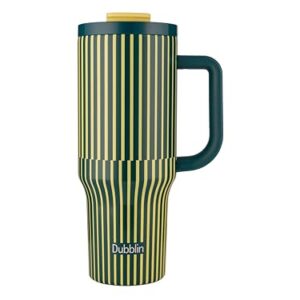 Dubblin Rock 1200ml Insulated Sports Bottle | Double-Wall Vacuum Steel, Hot & Cold, Leak-Proof | Gym & Outdoors - Green