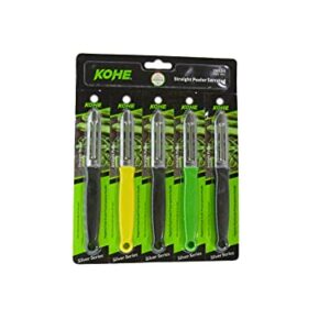KOHE Classic Serrated Double-Edged Stainless Steel Vegetable & Fruit Peeler (Assorted Colours) image 4