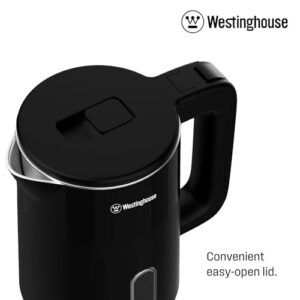 Westinghouse 0.8L 1000W Compact Electric Kettle, Stainless Steel Inner Body | 360° Cordless, Auto Shut-Off & Boil-Dry Protection | WKWKL1808 (Black), 2 Years Warranty image 5