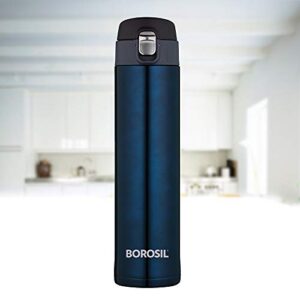 Borosil Hydra Nova 500ml Vacuum Insulated Steel Water Bottle, Blue image 2